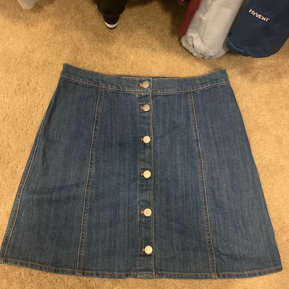 HM denim bottom A line skirt